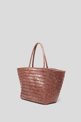 Leather charcoal grey bag