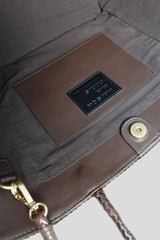 Inside of Leather umber bag