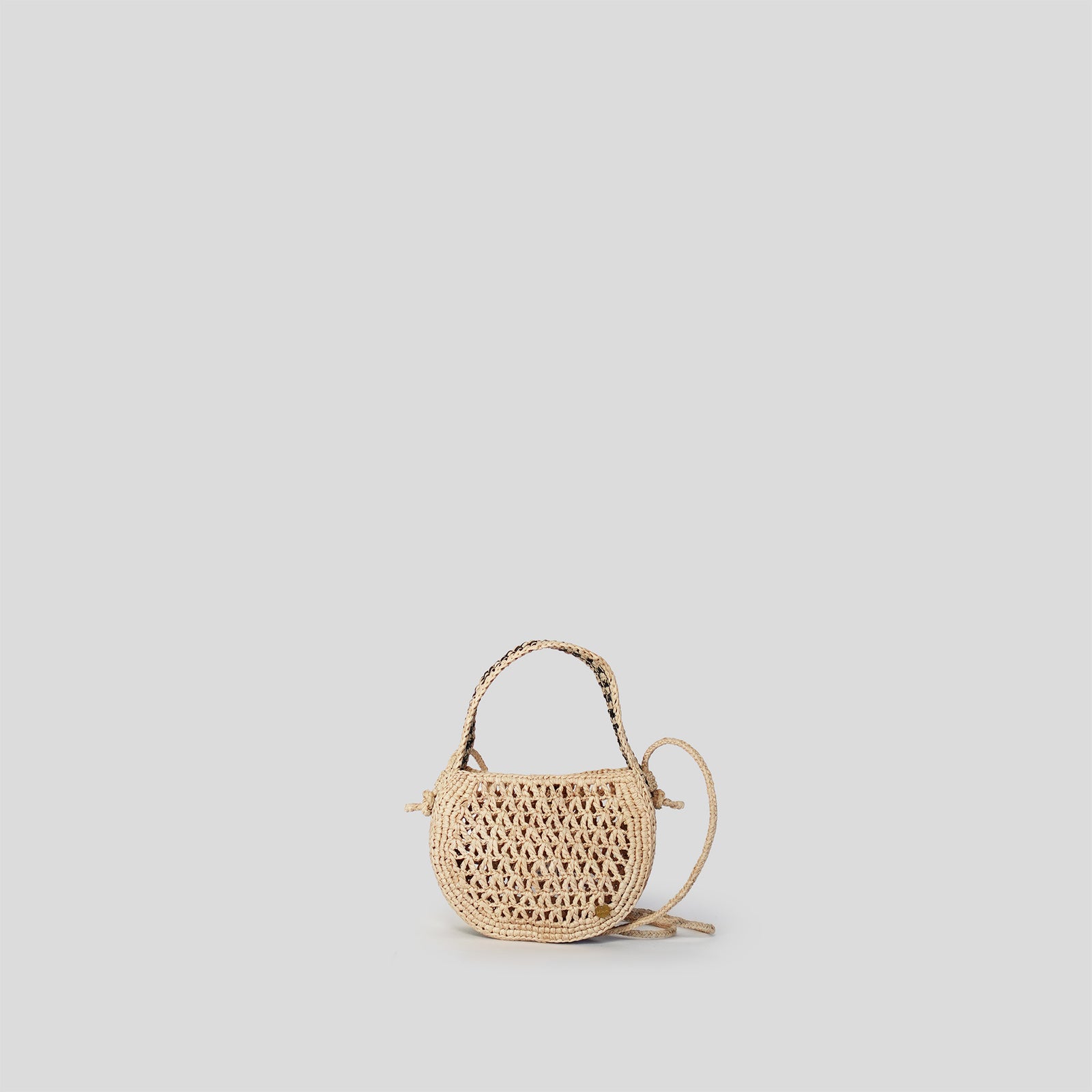 MAISON N.H PARIS -AURORE PETIT raffia tote bag