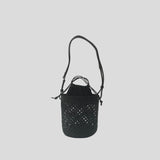 Charlotte cuir Leather Black Bag MAISON N.H Paris