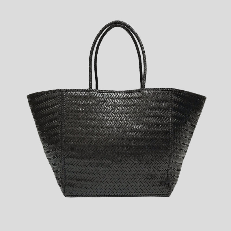 Janvier leather bag in Black Maison N.H Paris