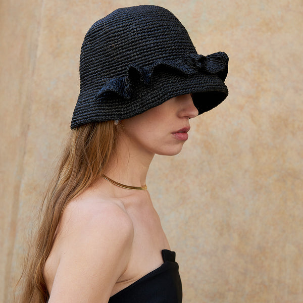 MAISON N.H PARIS - MONIQUE raffia hat