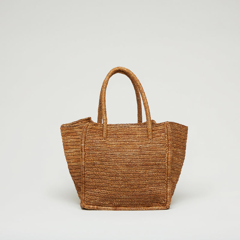 MAISON N.H PARIS [メゾンエヌアッシュパリ] - Avril raffia tote bag